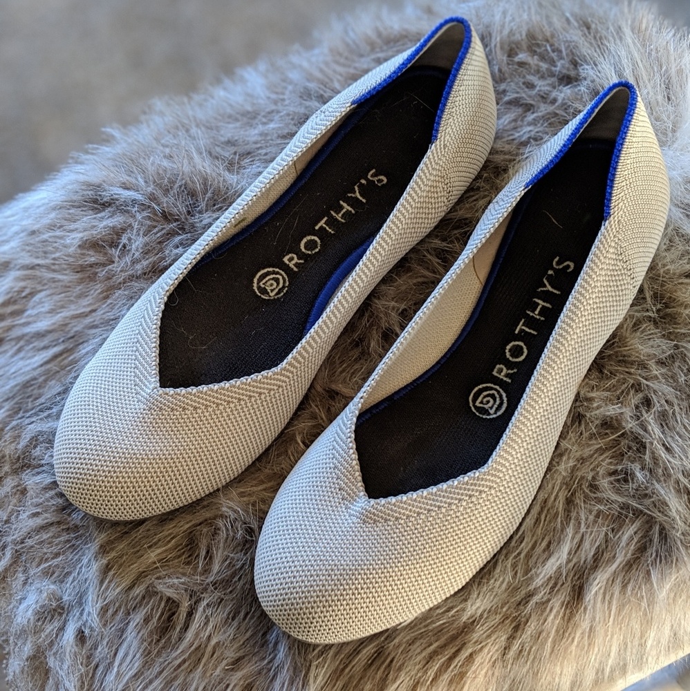 Rothy's The Flat in Flax Birdseye - 8